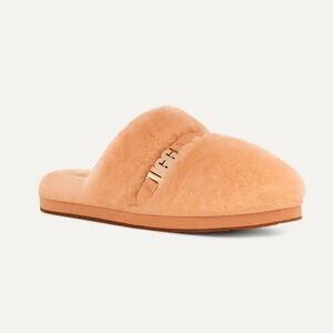 UGG Dalla Metal Graphic Sherpa Metallic Slippers Slip Ons